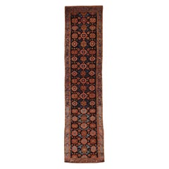 Tapis persan Malayer - Laine bleu marine rouge 10378