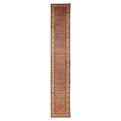 Tapis persan Malayer - Laine ivoire bleu marine 10397