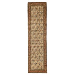 Persian Malayer Runner Rug - Wool Ivory 10588
