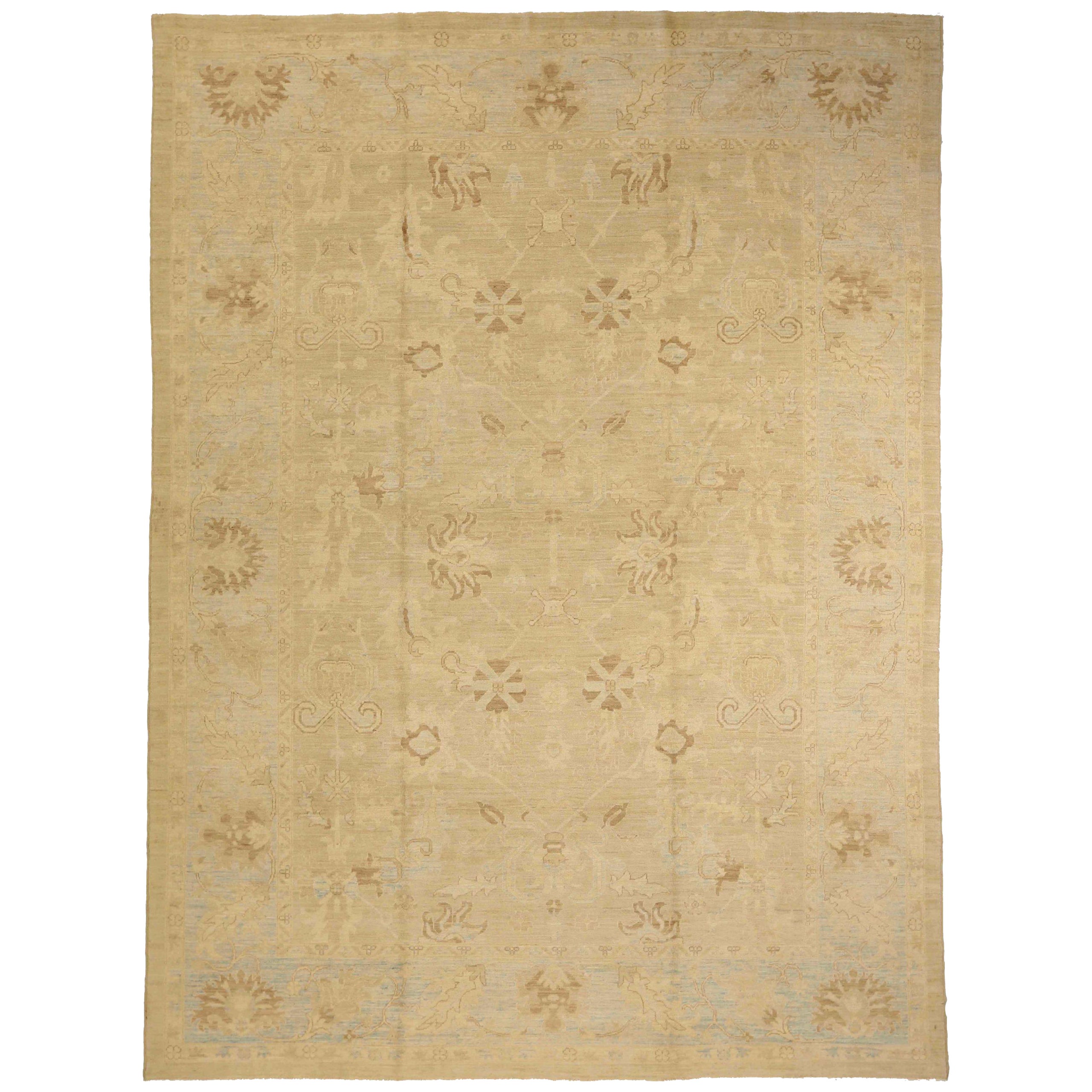 Tapis d'Afghanistan Oushak vers 1990 - 15880 en vente