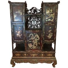 Indochinese Cabinet from the Colonial Exhibition of 1931, Signed Dao Huong Mai