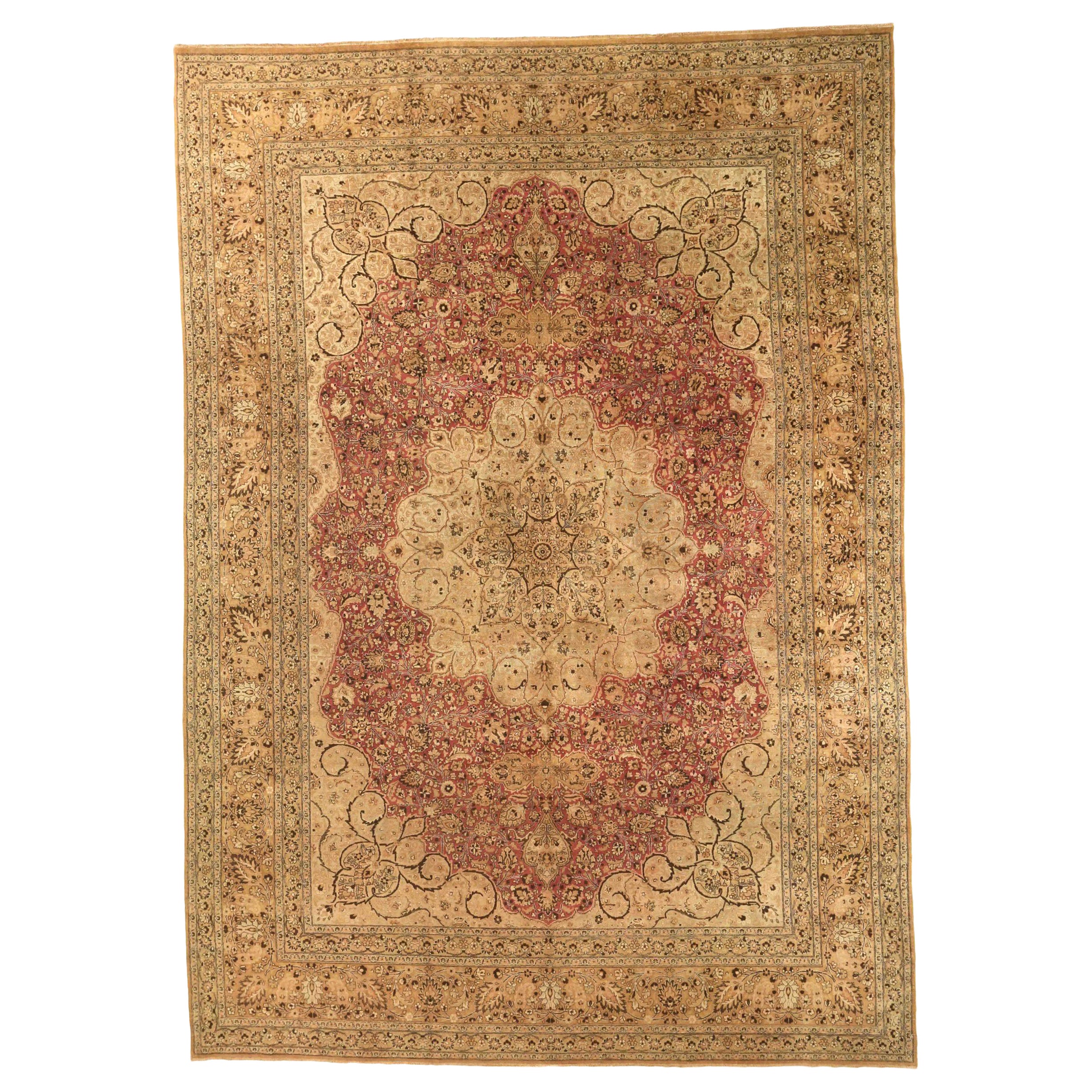 Persian Mashad Area Rugs - 67145 For Sale