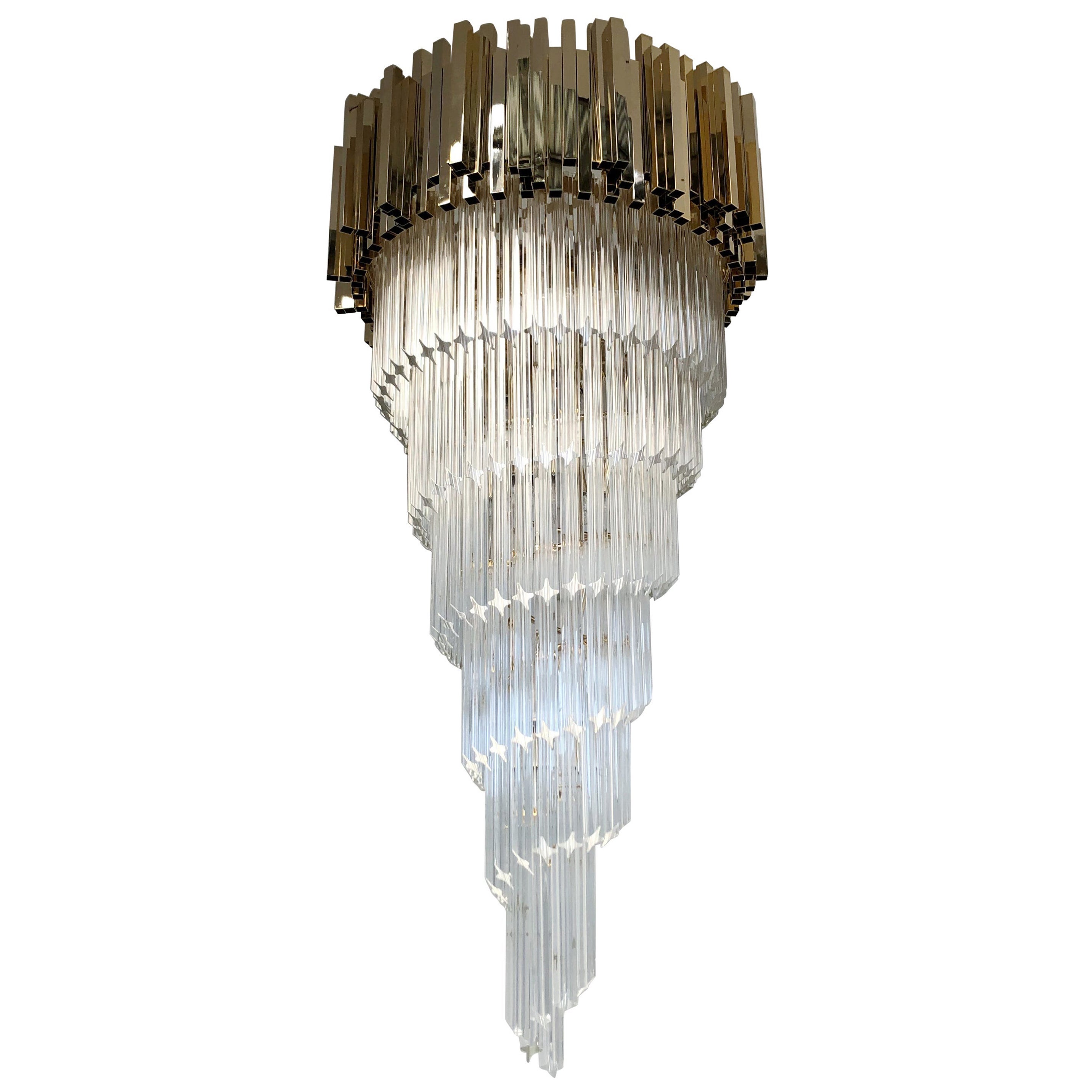 Crown Spiral Chandelier by Fabio Ltd