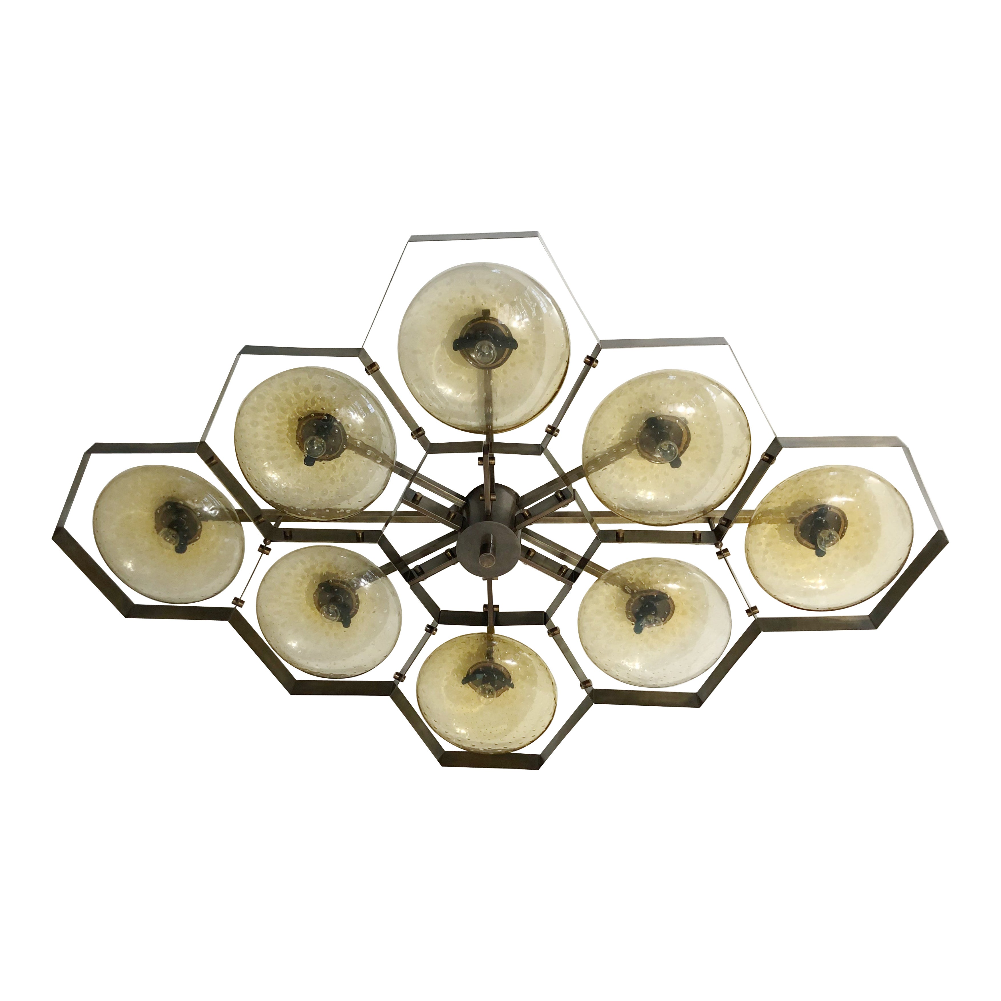 Hive Flush Mount by Fabio Ltd For Sale