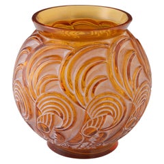Rare Rene Lalique Bresse Vase 1931 Marcilhac 1073