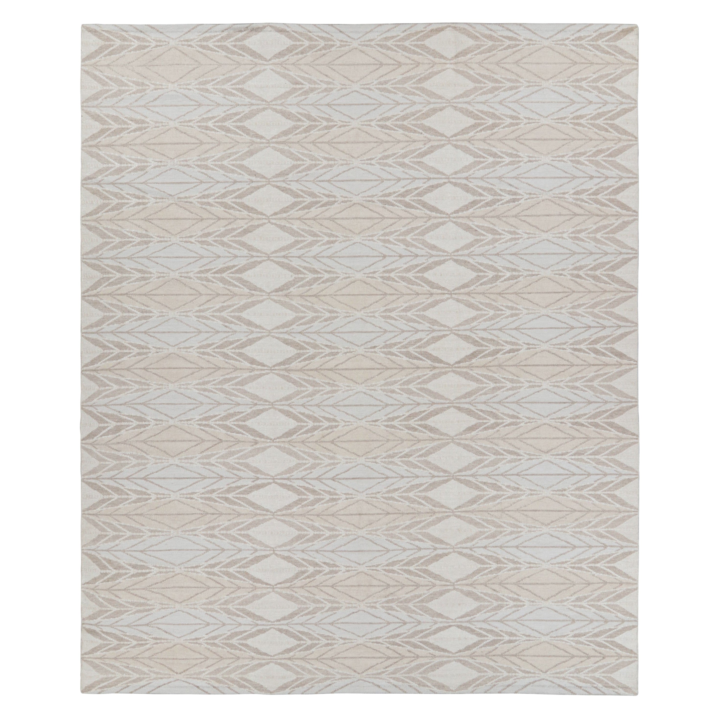 Tappeto in stile scandinavo Rug & Kilim con motivi geometrici beige, bianchi e grigi