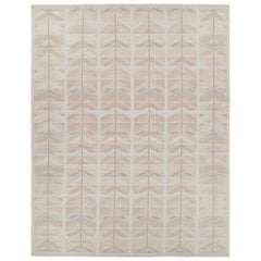 Alfombra de estilo escandinavo sobredimensionada de Rug & Kilim en melocotón con motivos geométricos