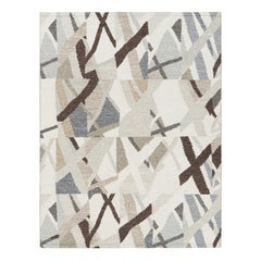 Alfombra de estilo escandinavo Rug & Kilim en blanco con motivos geométricos abstractos