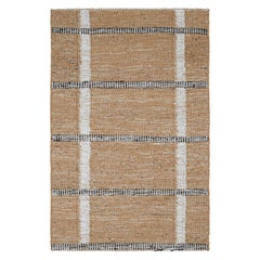 Rug & Kilim's Scandinavian Style Custom Rug Sample, Brown Geometric Patterns