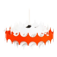 Lampada a sospensione in metallo vintage di Doria Leuchten, anni '60
