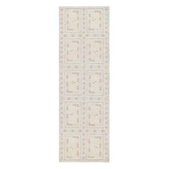 Alfombra de calle de estilo escandinavo de Rug & Kilim con motivos geométricos en blanco brillante