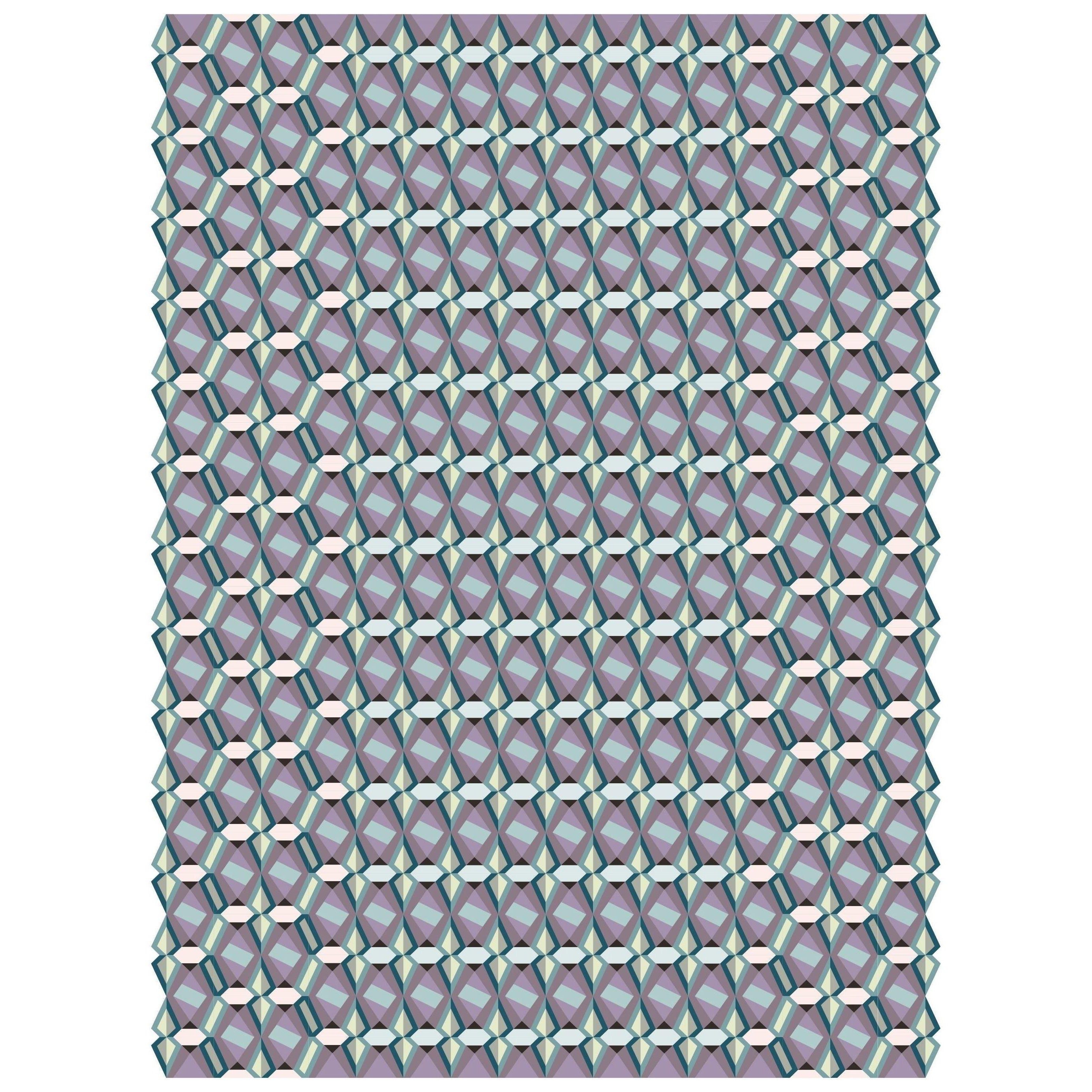 Modern Arletty Custom Wool Rug with Geometric Pattern By Apadana