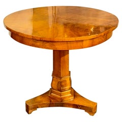 19th Century German Biedermeier Walnut Table