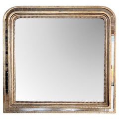 Louis Philippe Style Tiled Gold Mirror