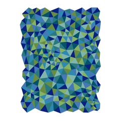 Tapis moderne Fantasia personnalisé en laine avec motif asymétrique par Apadana