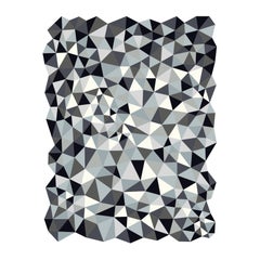 Tapis moderne Fantasia personnalisé en laine avec motif asymétrique par Apadana