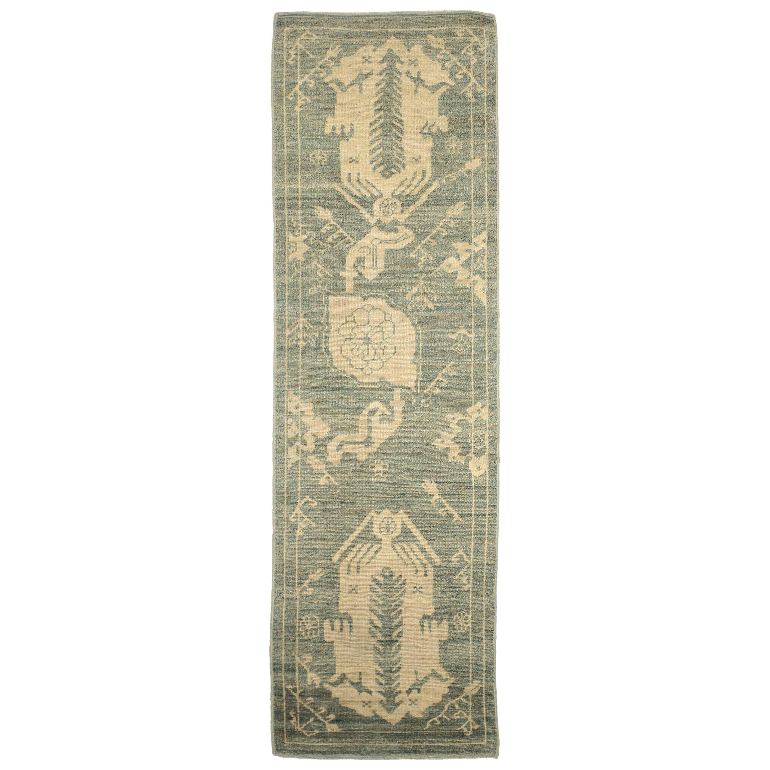 Tappeto Oushak Runner Circa 1990 - 15056