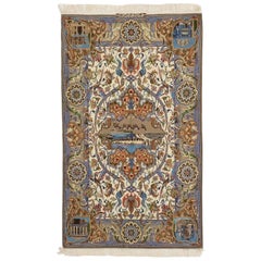 Persian Isfahan Area Rugs Circa 1990 - 15104