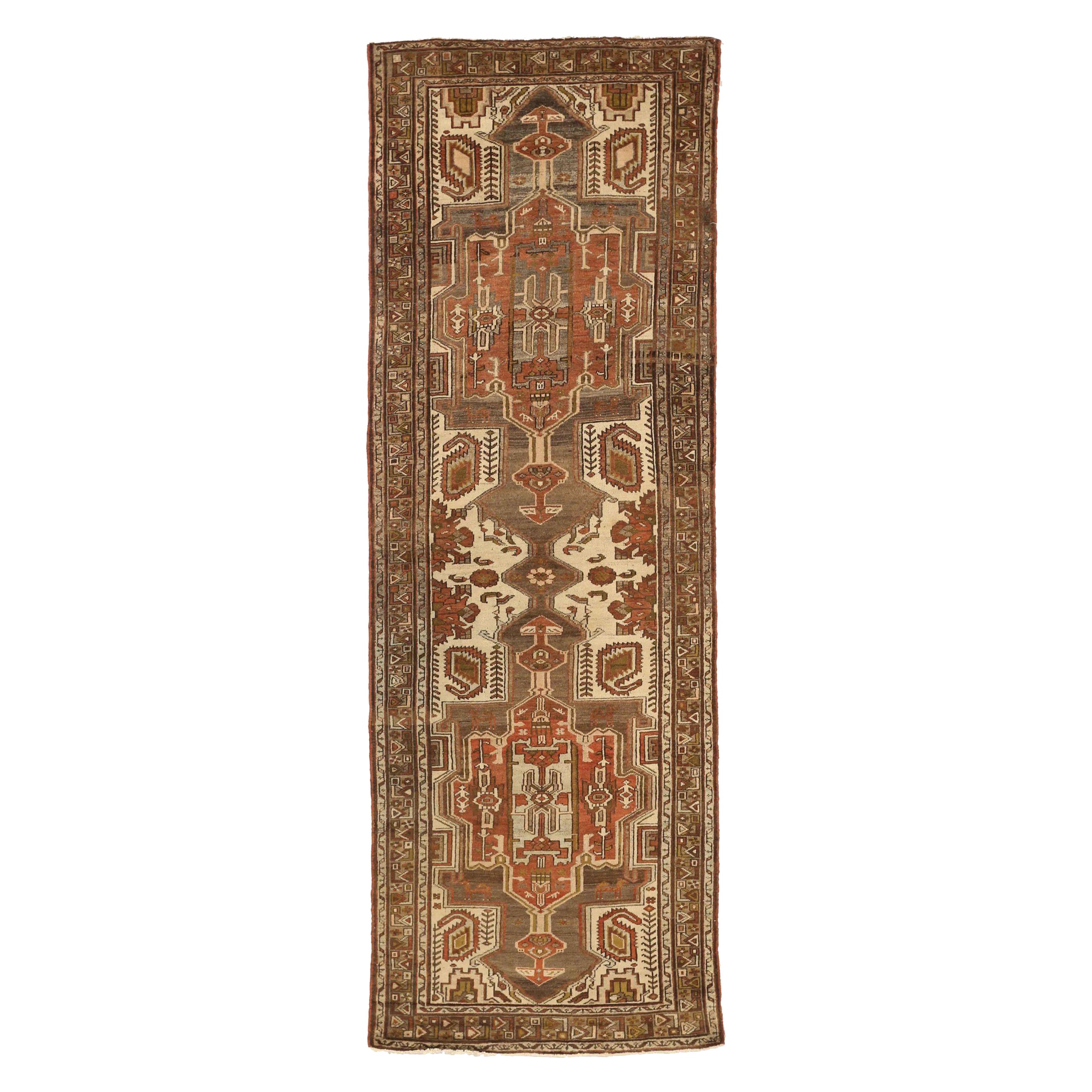 Tapis de couloir Zanjan persan - 52050