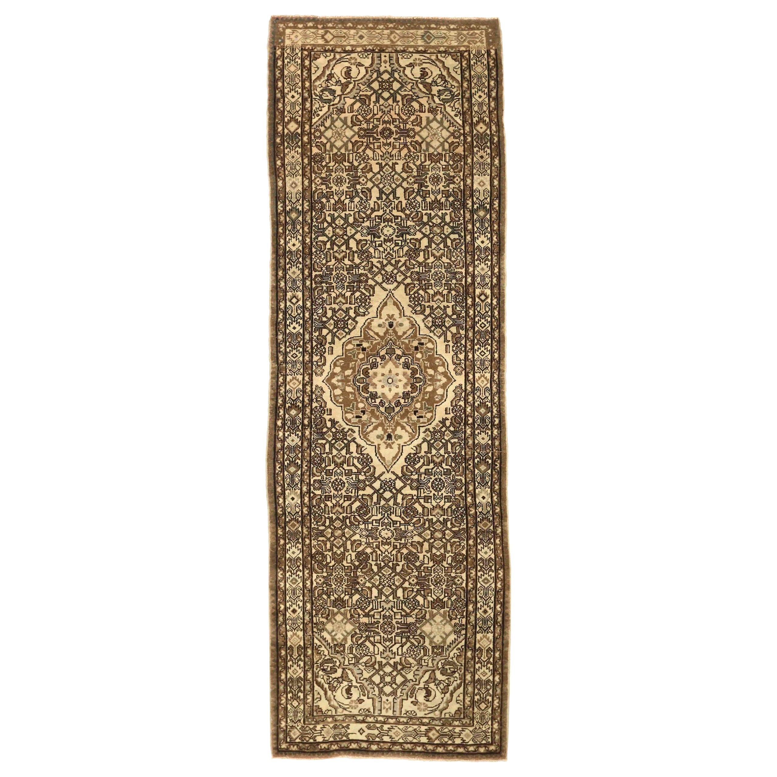 Tappeto persiano Malayer Runner, circa 1880 - 53388