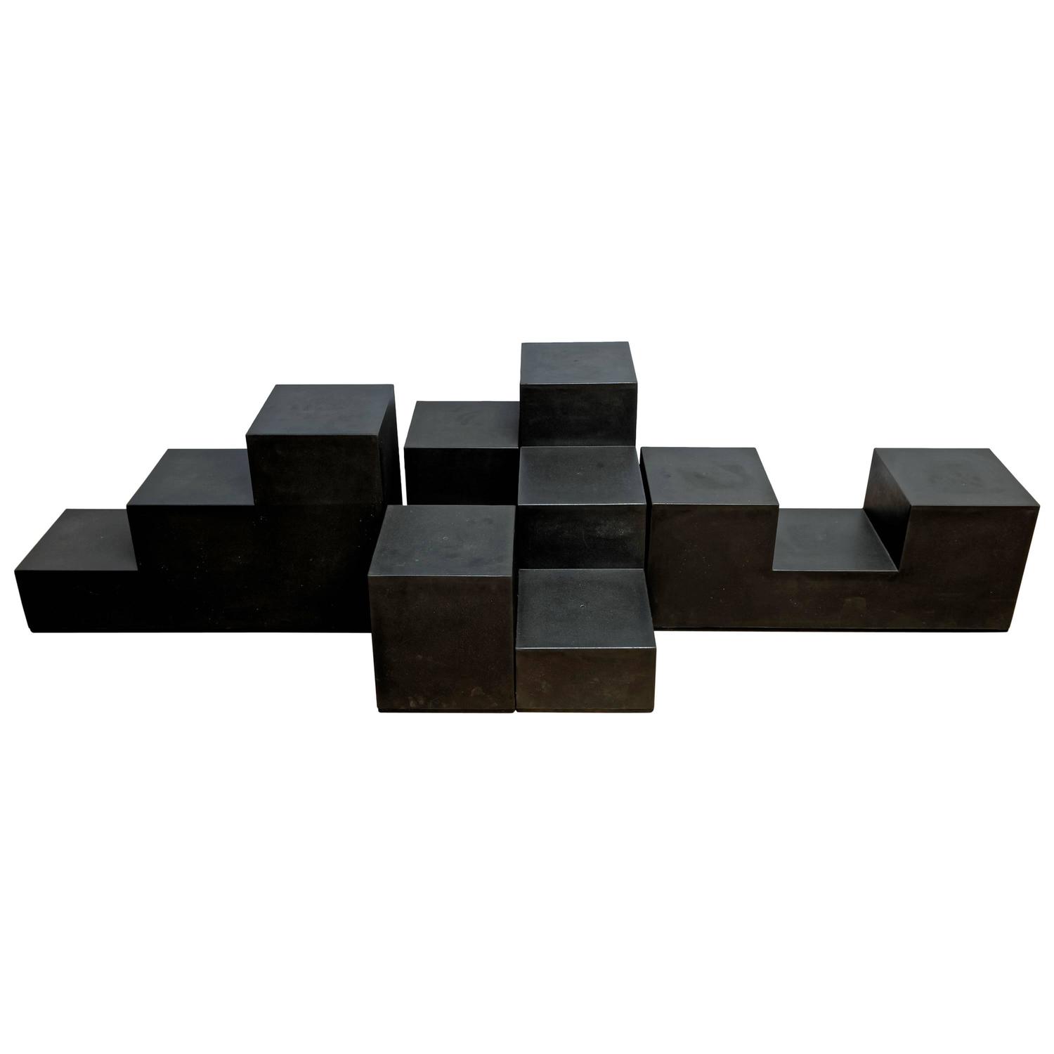 Cameleonda Modular Sofa and Gli Scacchi Table by Mario Bellini for
