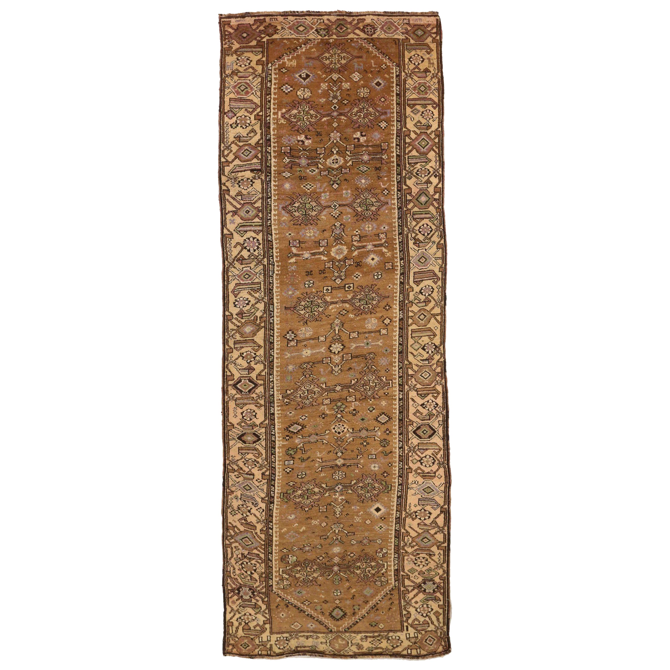 Persian Meshkin Runner Rug - 66258