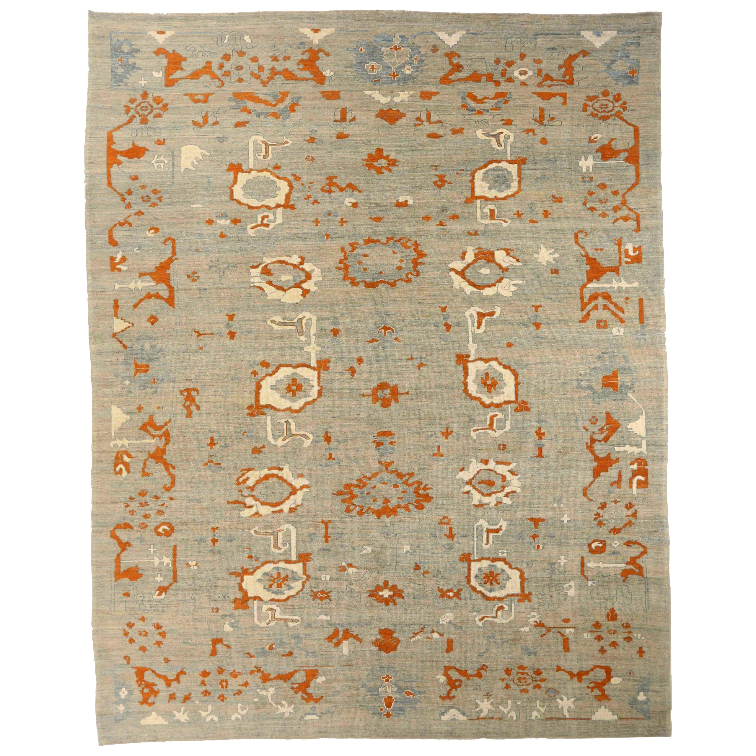 Persian Oushak Area Rugs Circa 1990 - 66242