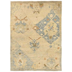 Persian Oushak Area Rugs Circa 1990 - 66620