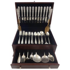 Milburn Rose by Westmorland Sterling Silver Flatware Set 12 Service 93 Pieces