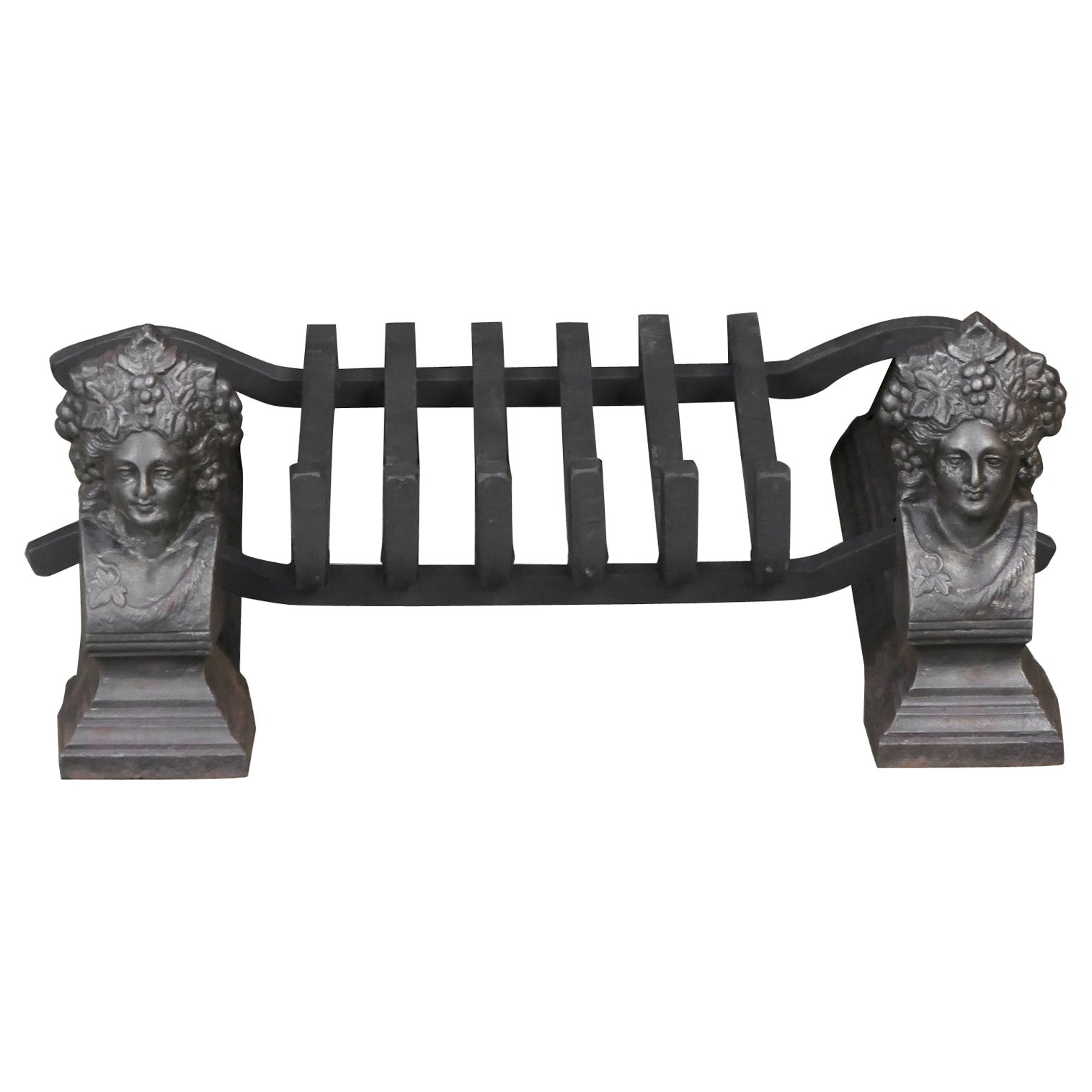 Grille de cheminée d'époque Napoléon III