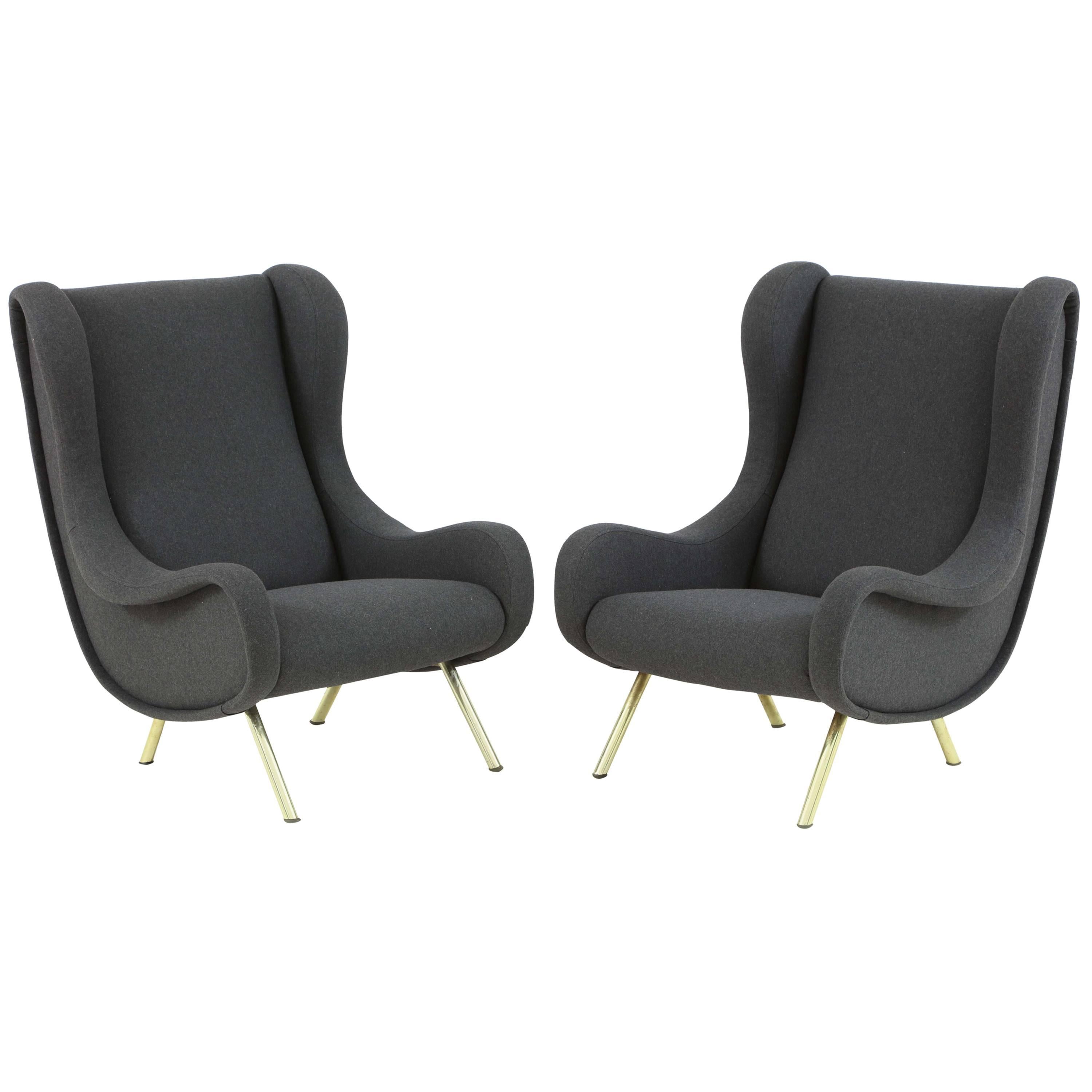 Pair of Armchairs Model 'Senior' by Marco Zanuso For Sale
