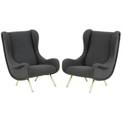 Pair of Armchairs Model 'Senior' by Marco Zanuso