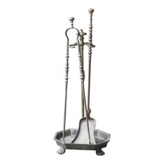 French Napoleon III Period Fireplace Tools or Fire Tools, 19th Century