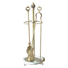 French Napoleon III Period Fireplace Tools or Fire Tools, 19th Century