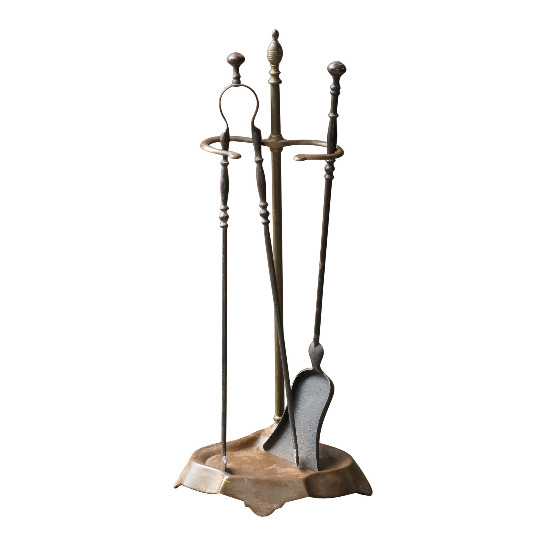 19th C. French Napoleon III Period Fireplace Tool Set