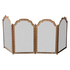 19th Century French Fireplace Screen, Napoleon III Period