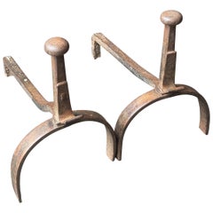 Napoleon III Period Andirons or Firedogs