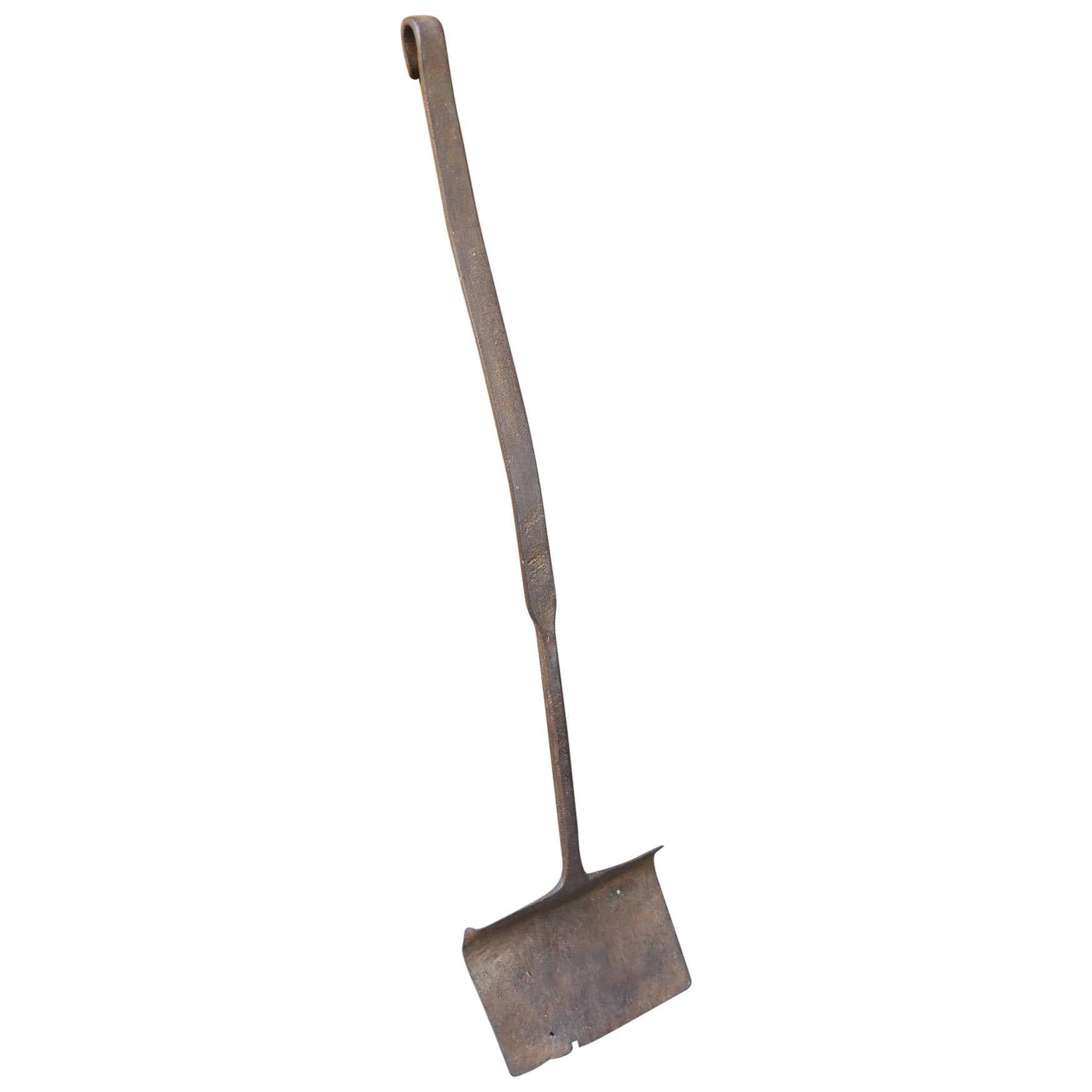 Large Early 18th Century French Fireplace Shovel or Fire Shovel