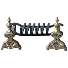 19th Century Napoleon III Period Fireplace Grate, Fire Grate