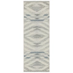 Alfombra de calle de estilo escandinavo Rug & Kilim en gris con motivos geométricos