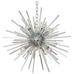 Italian Murano Glass Sputnik Chandelier Attributed to Venini, circa 1970s