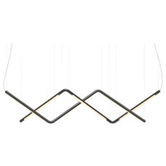 Lustre / Lampe à suspension Contemporary 'Pipeline CM9-P' Noir par AND