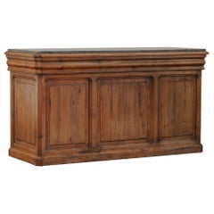 Early Bluestone Shop Counter From France, Circa 1940