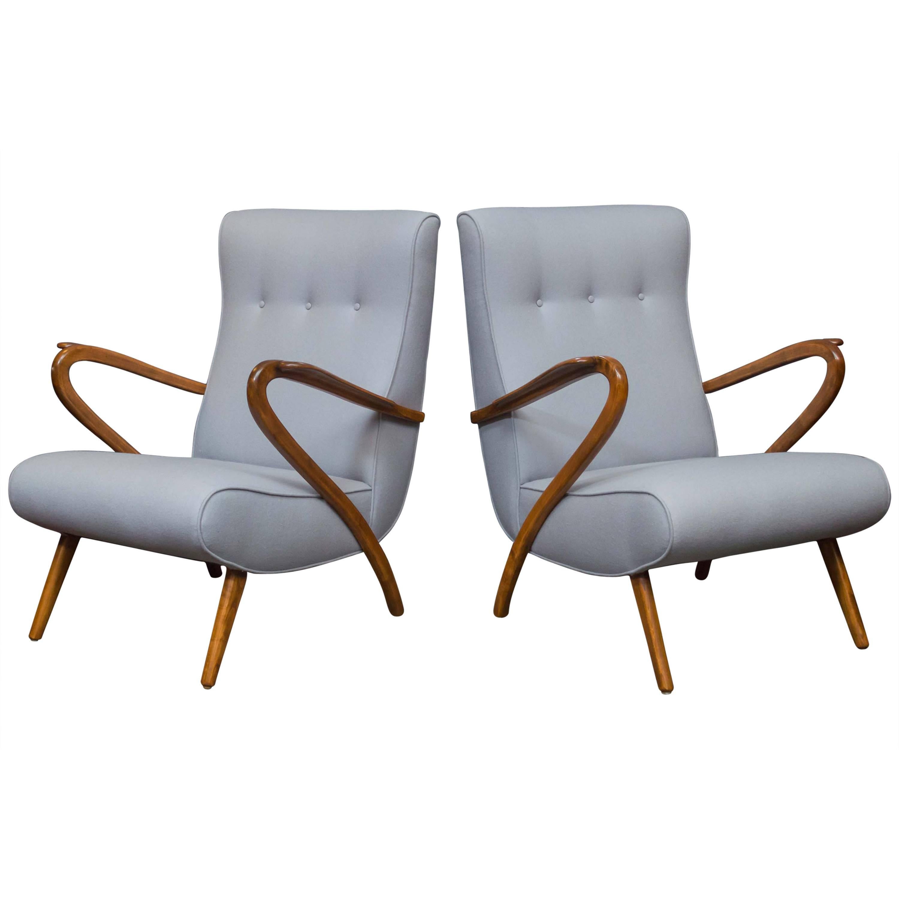 Pair of Italian Lounge Chairs