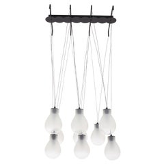 Lampada a sospensione in vetro smerigliato MMM Rain B9 di MM Lampadari