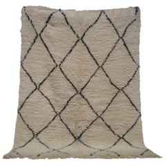 Vintage Beni Ourain Moroccan Rug 100% Wool