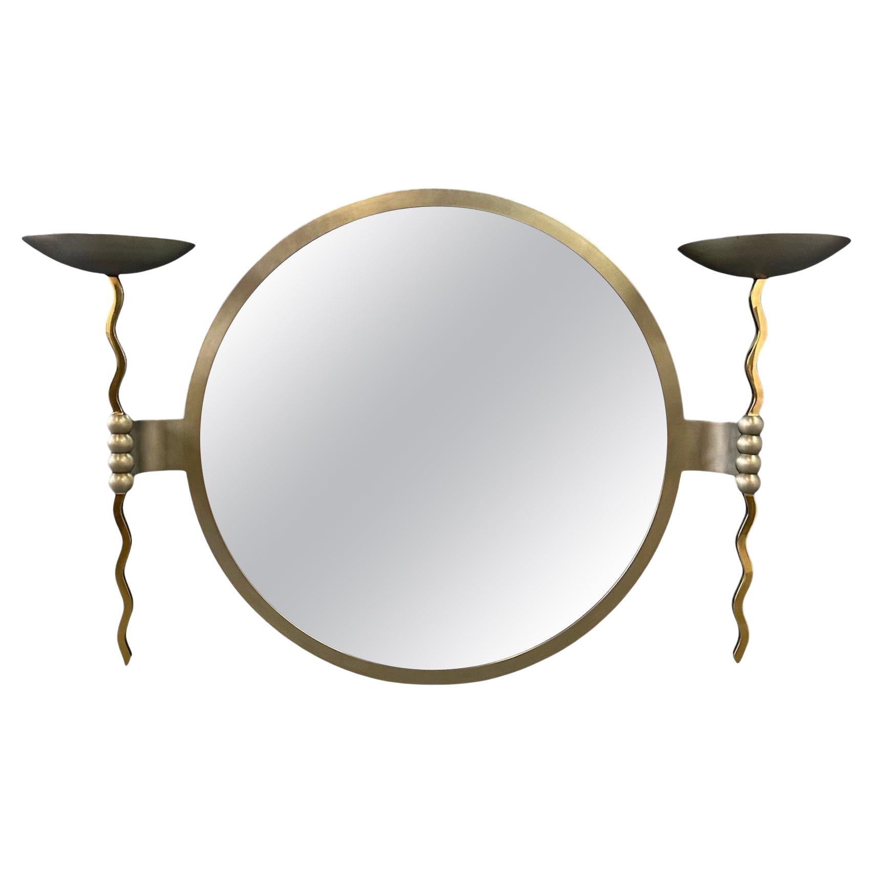 Brueton Post Modernity "Fist" Mirror/Torchère Design by Stanley Jay Friedman en vente