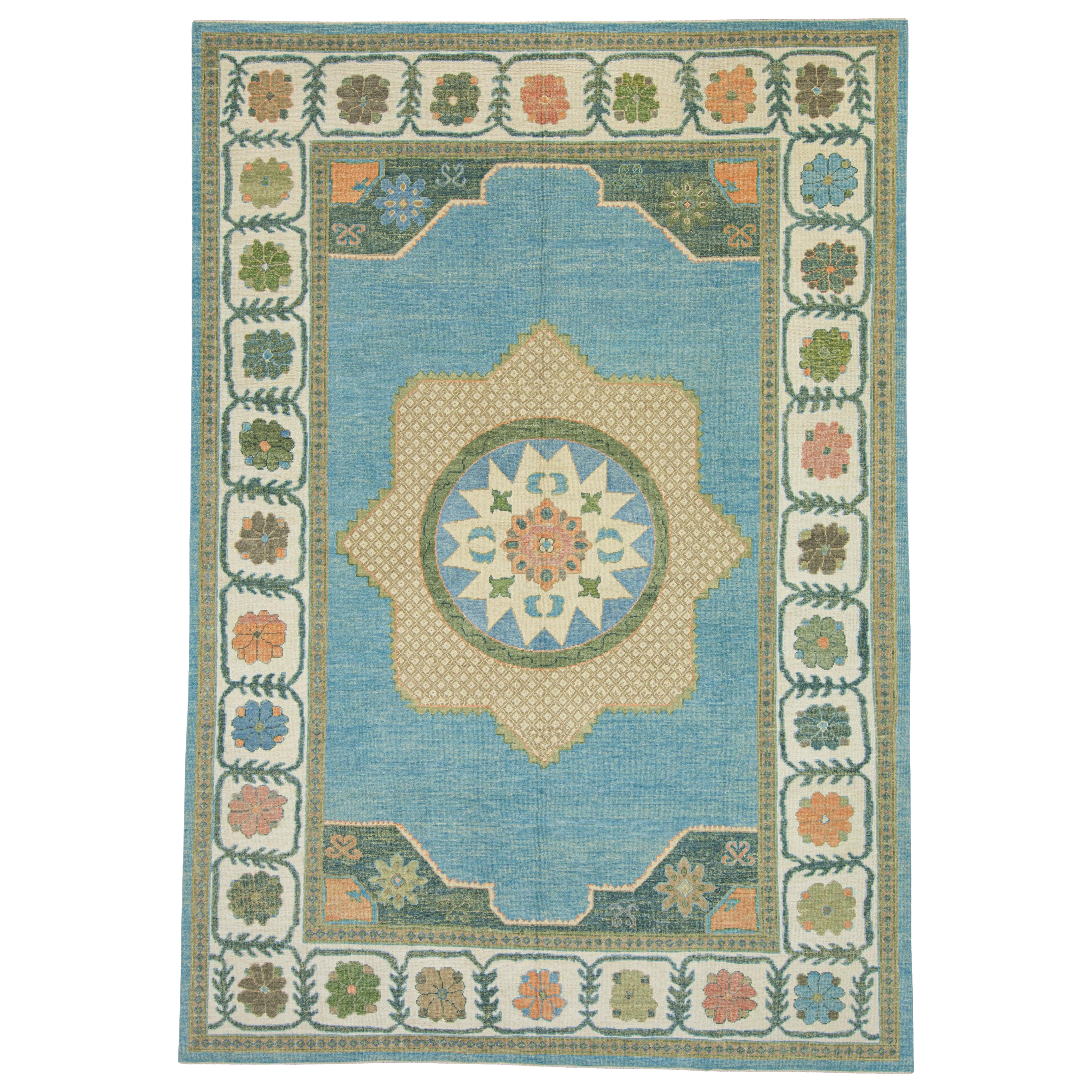 Turkish Oushak Rug 9'10" x 14'3"