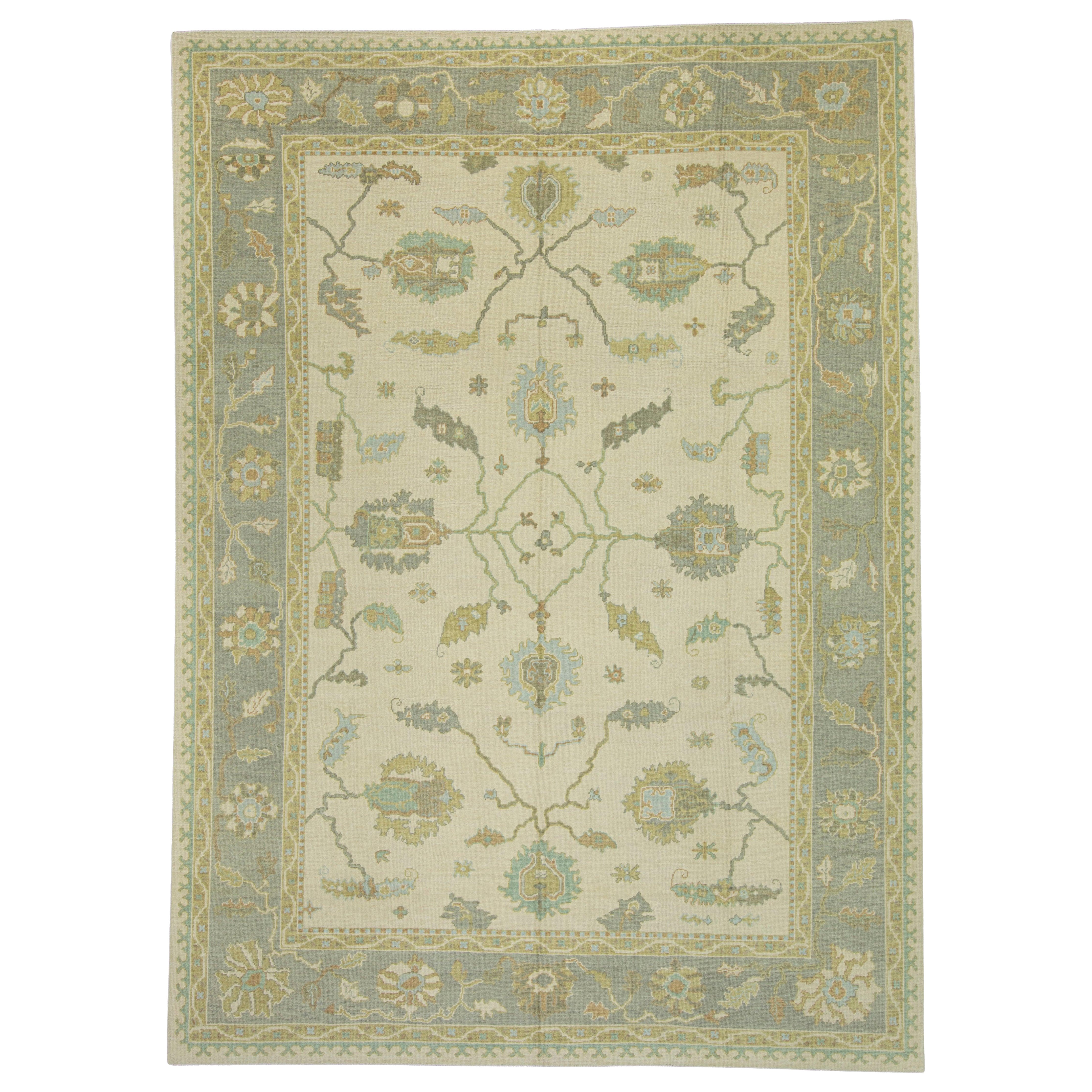 Turkish Oushak Rug 10'2" x 14'