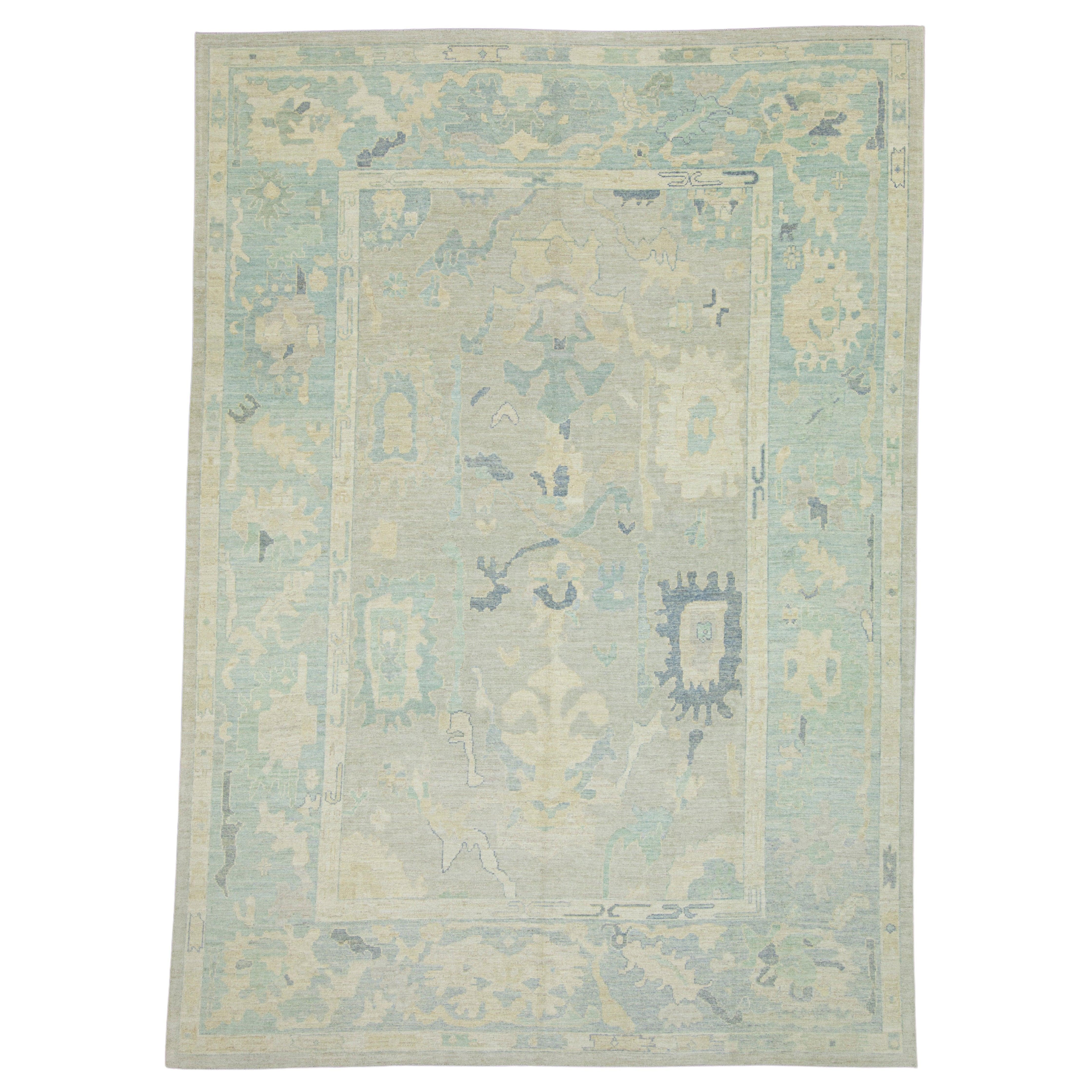 Turkish Oushak Rug 9'10" x 13'10"